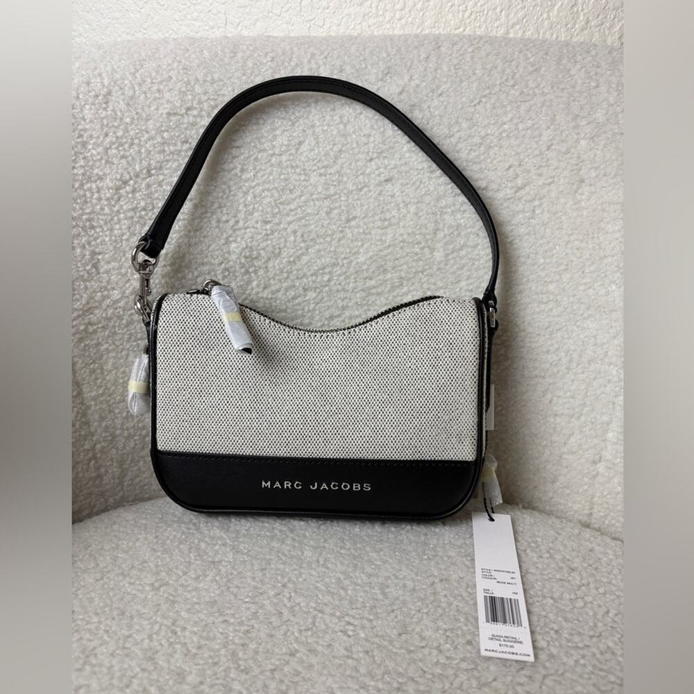 Marc Jacobs Black White Shoulder Bag Wristlet